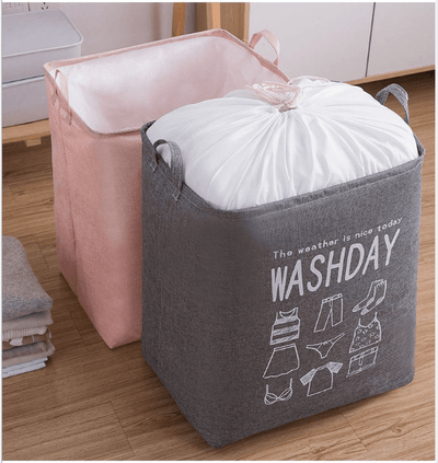 Ex-Large Capacity Collapsible Laundry Basket Foldable Washing Bin Hamper Linen Payday Deals
