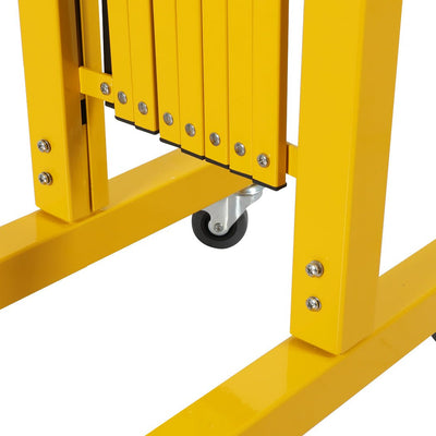 Expandable Portable Safety Barrier With Castors 350cm Retractable Isolation Fence Payday Deals