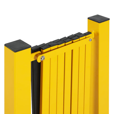 Expandable Portable Safety Barrier With Castors 350cm Retractable Isolation Fence Payday Deals