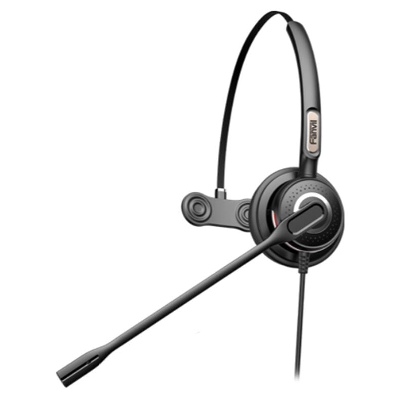 FANVIL HT201 Mono Headset - Over the head design, perfect for any small office or home office (SOHO) or call center staff - RJ9 Connection Payday Deals