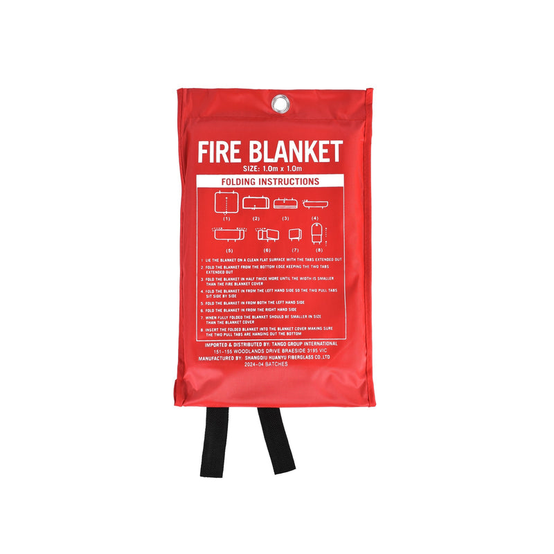 Fibreglass Fire Extinguishing Blanket for Home Car Boat Caravan Safety 1m x 1m Payday Deals