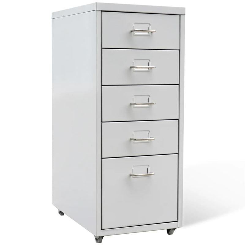 File Cabinet with 5 Drawers Grey 68.5 cm Steel Payday Deals