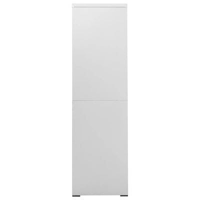 Filing Cabinet Light Grey 90x46x164 cm Steel Payday Deals