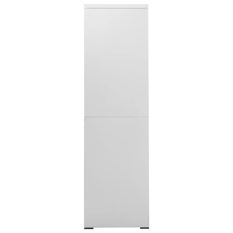 Filing Cabinet Light Grey 90x46x164 cm Steel Payday Deals