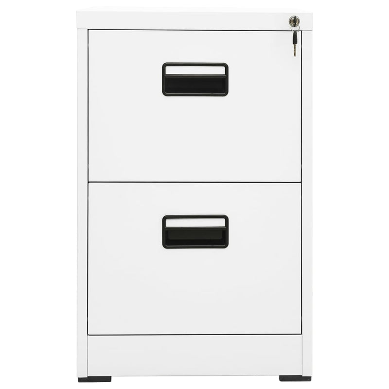 Filing Cabinet White 46x62x72.5 cm Steel Payday Deals
