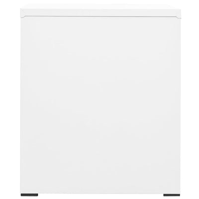 Filing Cabinet White 46x62x72.5 cm Steel Payday Deals
