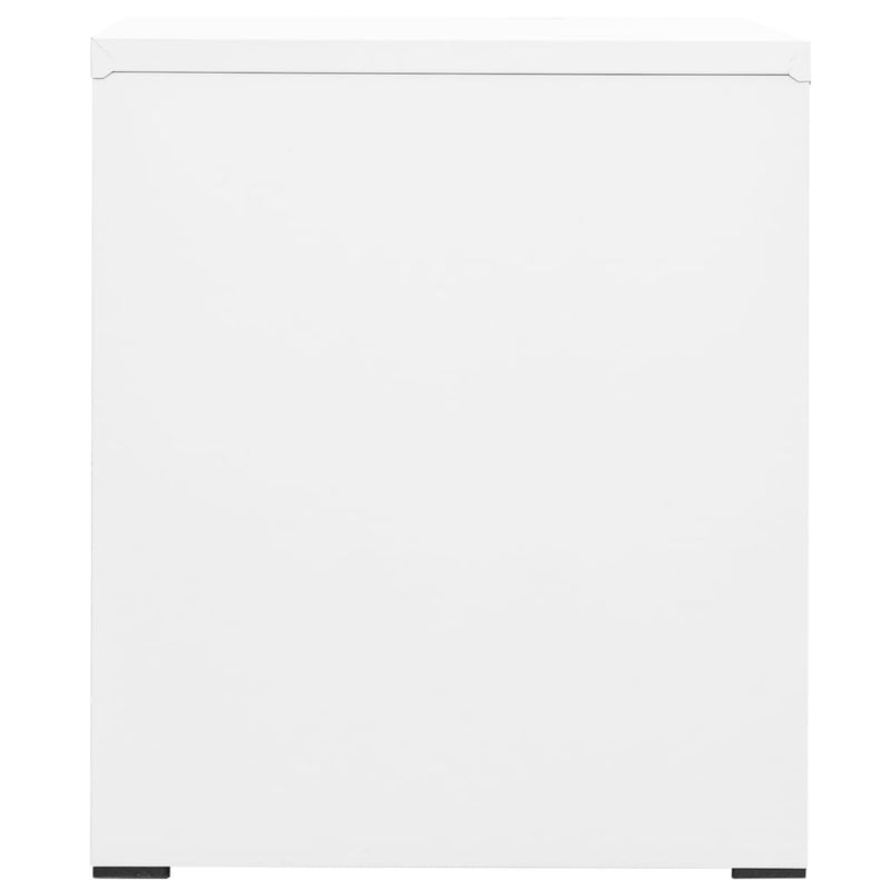 Filing Cabinet White 46x62x72.5 cm Steel Payday Deals