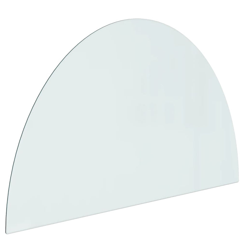 Fireplace Glass Plate Half Round 1000x600 mm Payday Deals