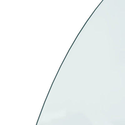 Fireplace Glass Plate Half Round 1000x600 mm Payday Deals
