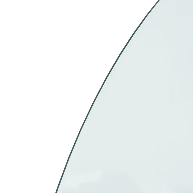 Fireplace Glass Plate Half Round 1000x600 mm Payday Deals