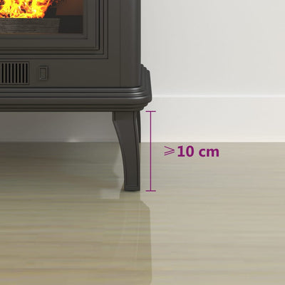 Fireplace Glass Plate Half Round 1000x600 mm Payday Deals