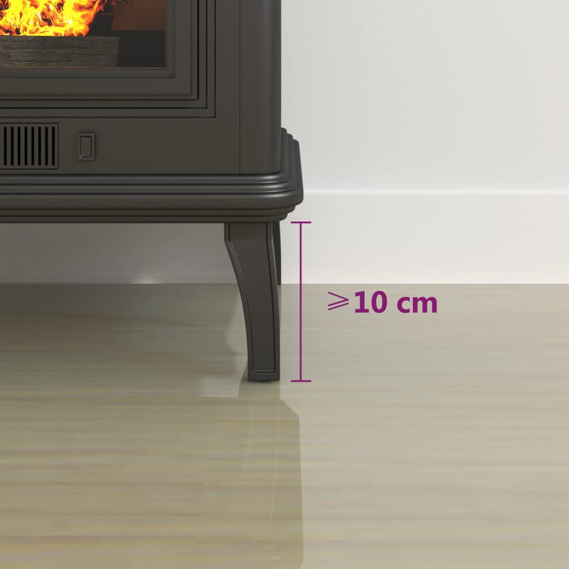 Fireplace Glass Plate Half Round 1000x600 mm Payday Deals