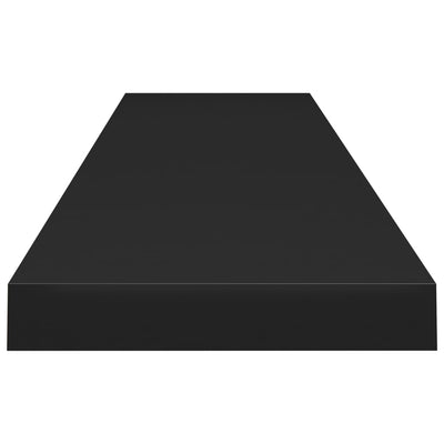 Floating Wall Shelf Black 120x23.5x3.8 cm MDF Payday Deals