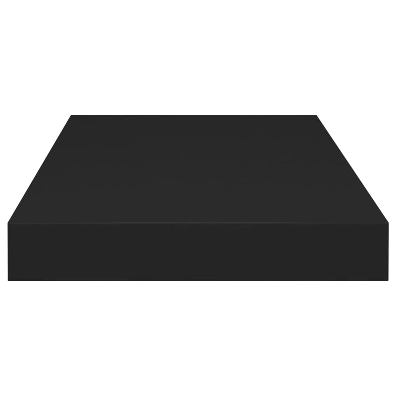 Floating Wall Shelf Black 50x23x3.8 cm MDF Payday Deals