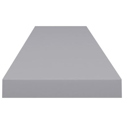 Floating Wall Shelf Grey 120x23.5x3.8 cm MDF Payday Deals