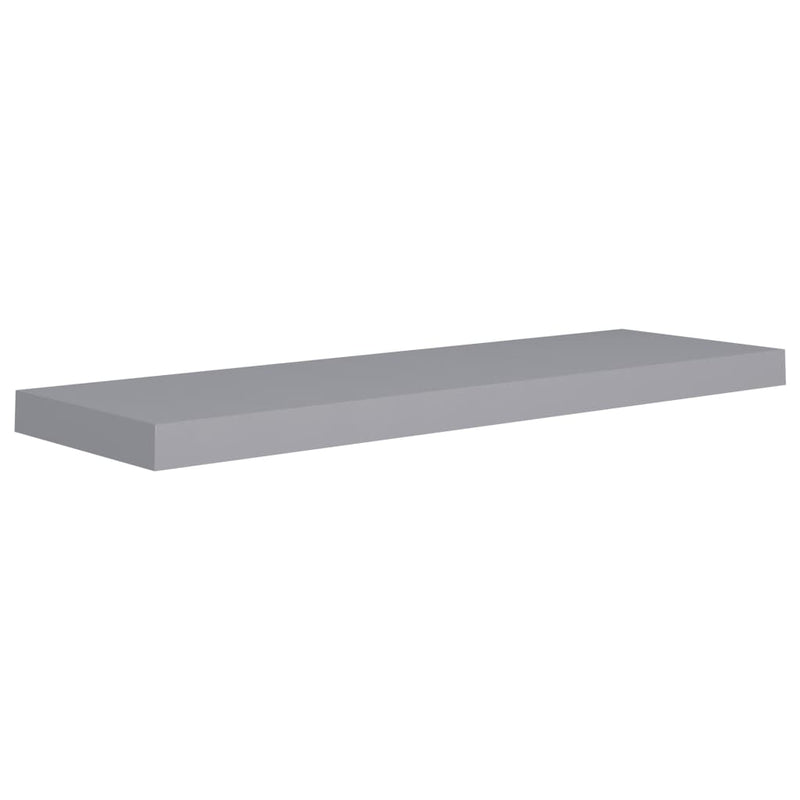 Floating Wall Shelf Grey 80x23.5x3.8 cm MDF Payday Deals