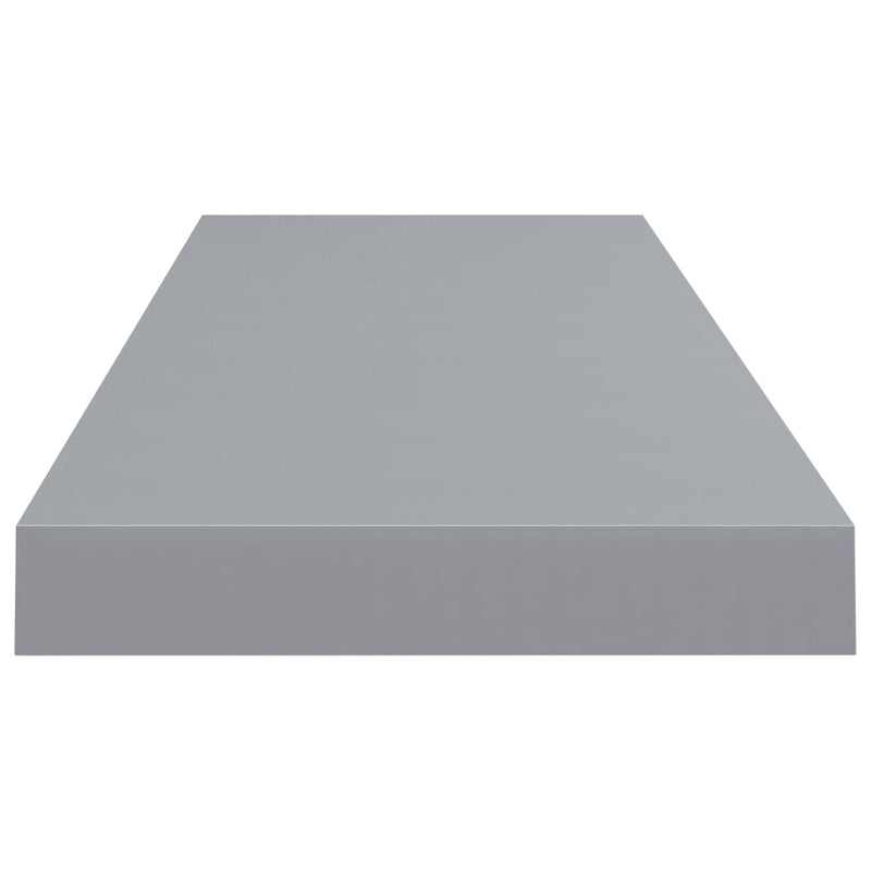 Floating Wall Shelf Grey 80x23.5x3.8 cm MDF Payday Deals