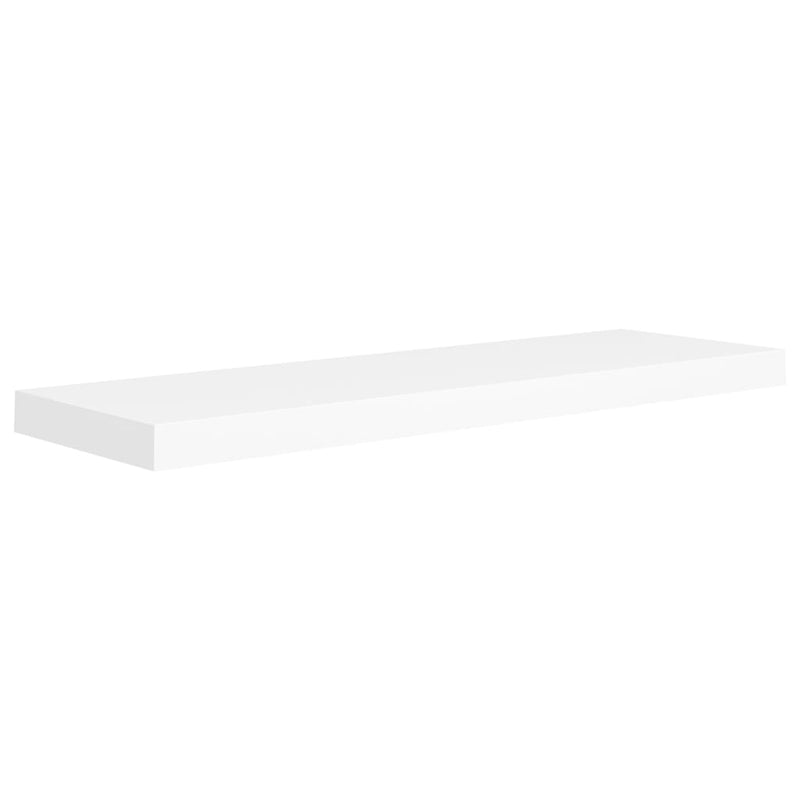 Floating Wall Shelf White 80x23.5x3.8 cm MDF Payday Deals