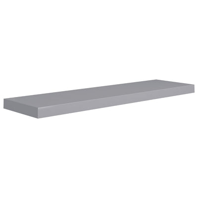 Floating Wall Shelves 2 pcs Grey 90x23.5x3.8 cm MDF Payday Deals