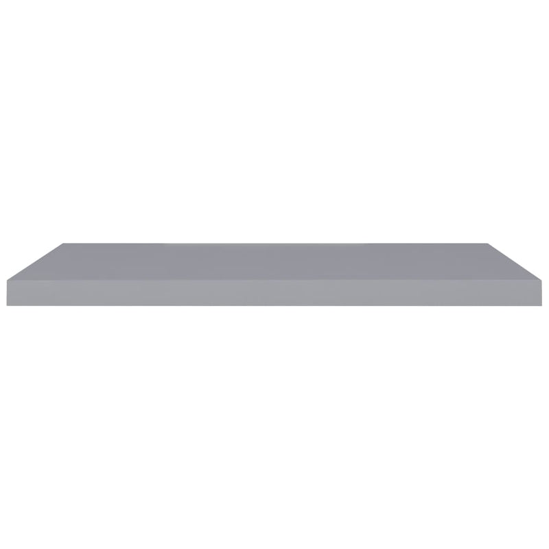 Floating Wall Shelves 2 pcs Grey 90x23.5x3.8 cm MDF Payday Deals