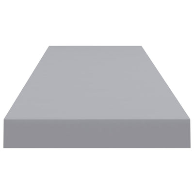Floating Wall Shelves 2 pcs Grey 90x23.5x3.8 cm MDF Payday Deals