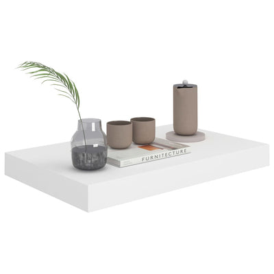 Floating Wall Shelves 4 pcs White 40x23x3.8 cm MDF Payday Deals