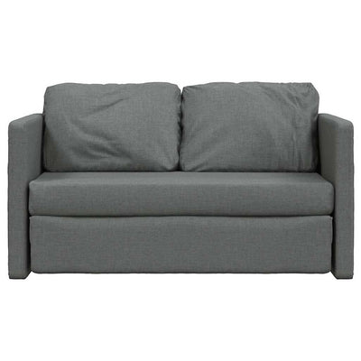 Floor Sofa Bed 2-in-1 Dark Grey 112x174x55 cm Fabric Payday Deals