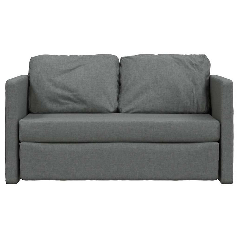 Floor Sofa Bed 2-in-1 Dark Grey 112x174x55 cm Fabric Payday Deals