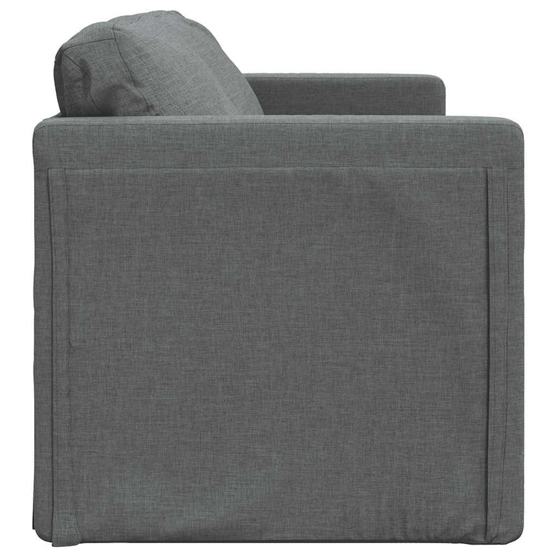 Floor Sofa Bed 2-in-1 Dark Grey 112x174x55 cm Fabric Payday Deals