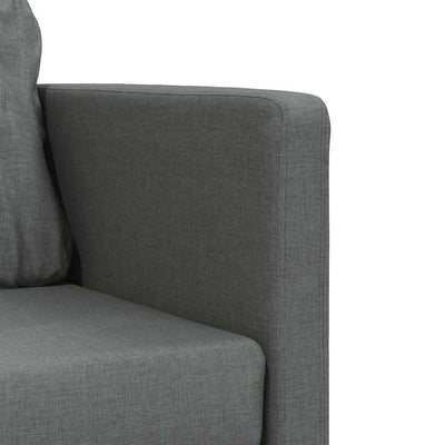 Floor Sofa Bed 2-in-1 Dark Grey 112x174x55 cm Fabric Payday Deals