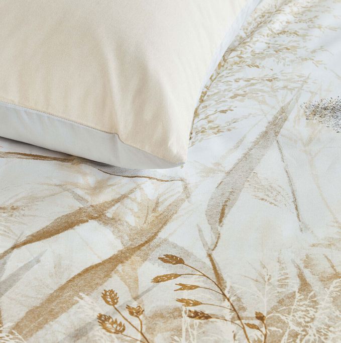 Florine Cotton Percale Sand Quilt Cover Sets by Bedding House King Payday Deals