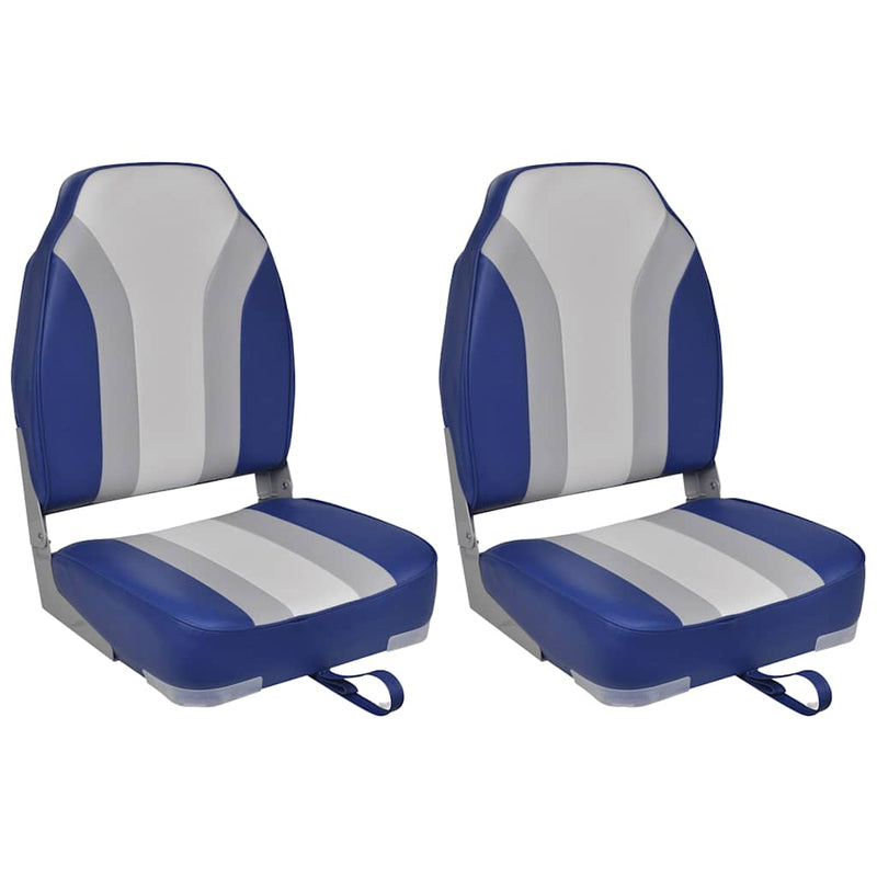 Foldable Boat Chairs 2 pcs High Backrest Payday Deals