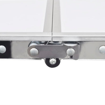 Foldable Camping Table Height Adjustable Aluminium 240 x 60 cm Payday Deals