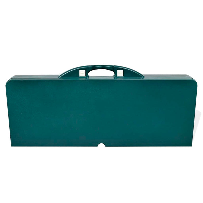 Foldable Camping Table Set with 4 Stools Aluminium Extra Light Green Payday Deals