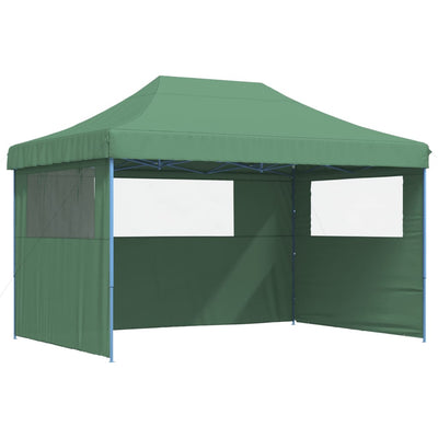 Foldable Party Tent Pop-Up with 3 Sidewalls Green Payday Deals