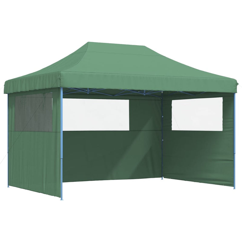 Foldable Party Tent Pop-Up with 3 Sidewalls Green Payday Deals