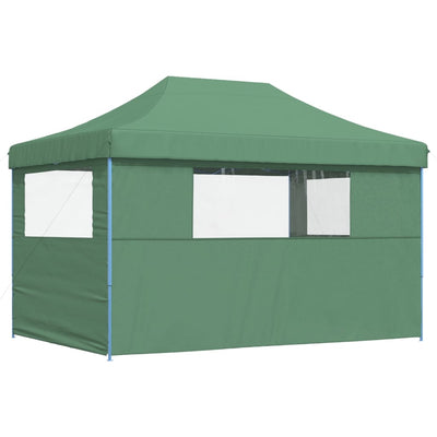 Foldable Party Tent Pop-Up with 3 Sidewalls Green Payday Deals