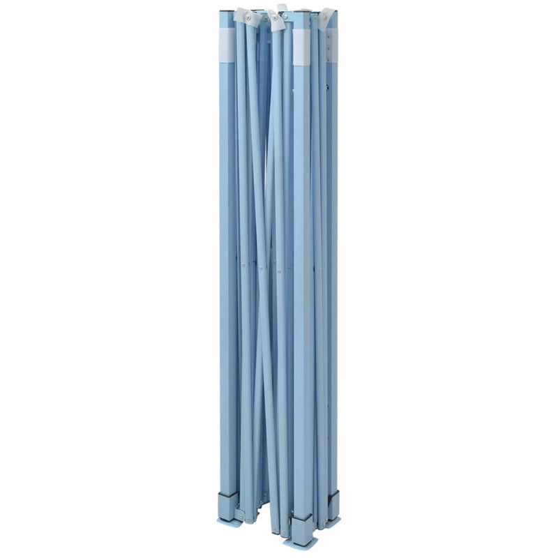 Foldable Tent Pop-Up with 4 Side Walls 3x4.5 m Blue Payday Deals