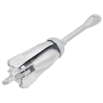 Folding Anchor with Rope Silver 1.5 kg Malleable Iron Payday Deals