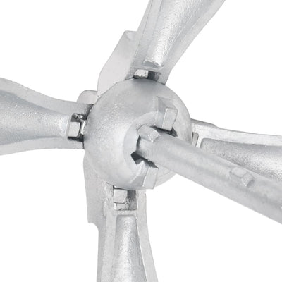 Folding Anchor with Rope Silver 1.5 kg Malleable Iron Payday Deals