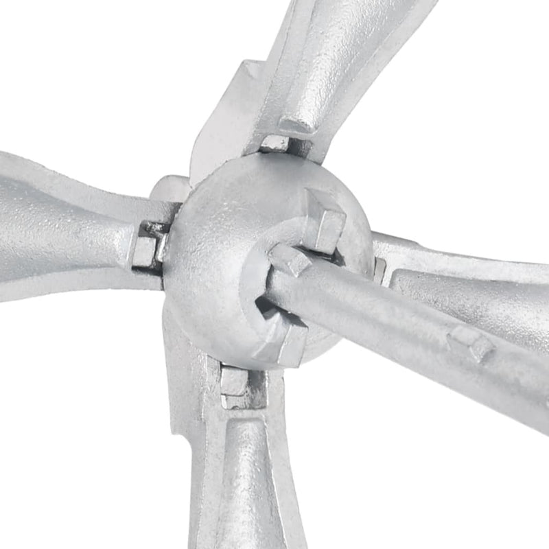 Folding Anchor with Rope Silver 1.5 kg Malleable Iron Payday Deals