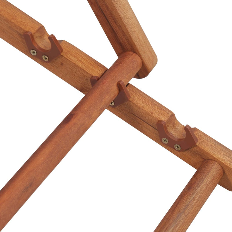 Folding Beach Chair Fabric and Wooden Frame Multicolour Payday Deals