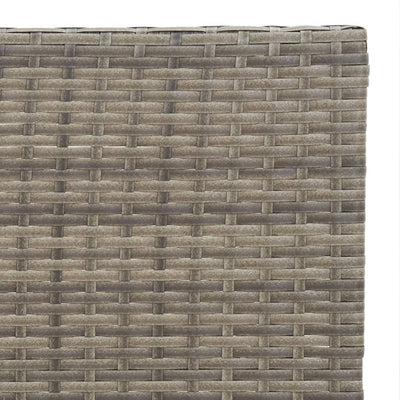 Folding Bistro Table Grey 55x54x71 cm Poly Rattan Payday Deals