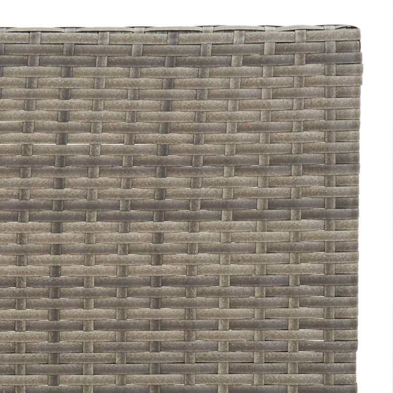 Folding Bistro Table Grey 55x54x71 cm Poly Rattan Payday Deals