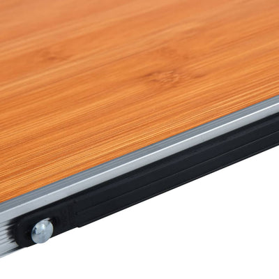 Folding Camping Table Brown Aluminium 60x40 cm Payday Deals