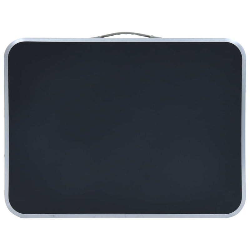 Folding Camping Table Grey Aluminium 60x45 cm Payday Deals