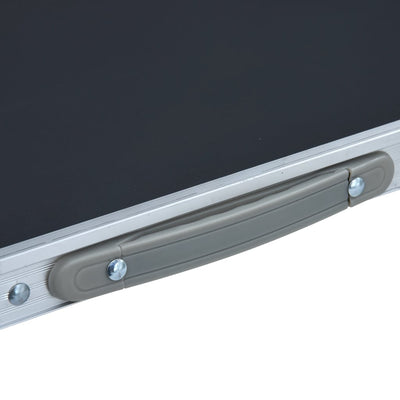 Folding Camping Table Grey Aluminium 60x45 cm Payday Deals