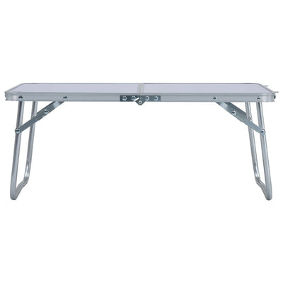 Folding Camping Table White Aluminium 60x40 cm Payday Deals