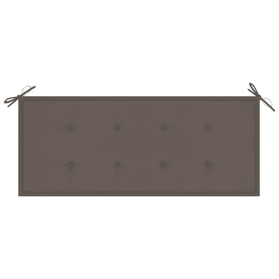 Folding Garden Bench with Cushion 118 cm Bamboo Payday Deals
