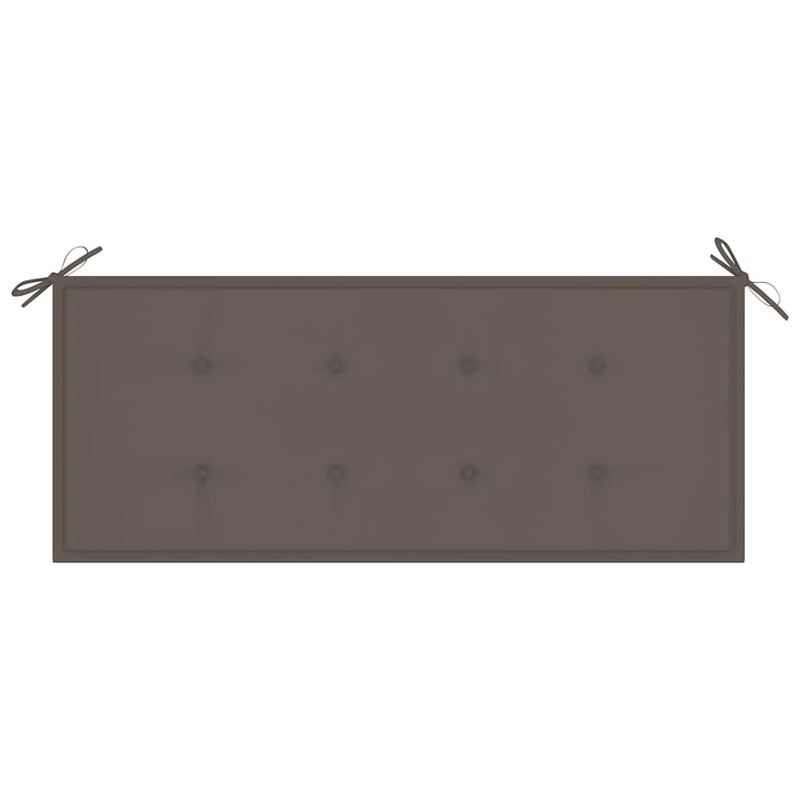 Folding Garden Bench with Cushion 118 cm Bamboo Payday Deals
